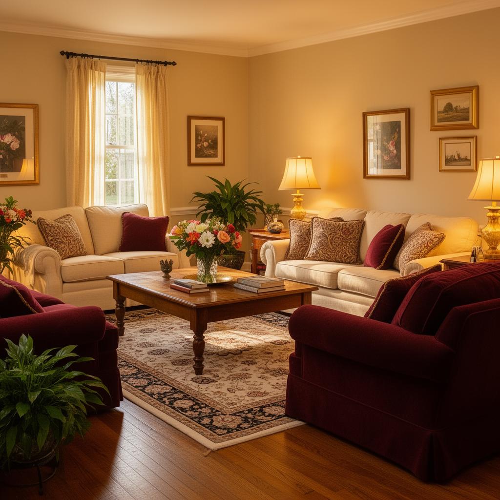 Warm shared living room